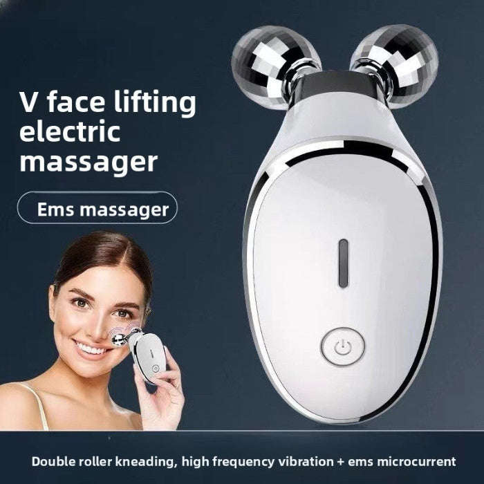 Dual Ball EMS Facial Massager Splashis 10-minute-facial acupressure-massager aesthetic-booster age-eraser ageless-beauty all-in-one anti-wrinkle anywhere-use appearance-enhancer at-home-facial ATP-stimulation bacteria-free ball-massager