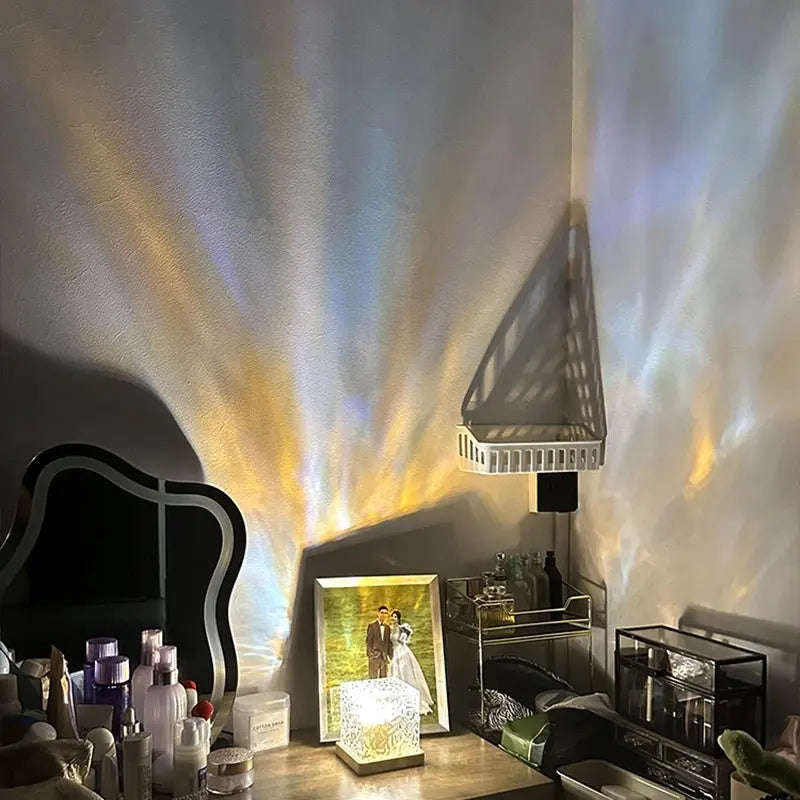 Dynamic Water Ripple Lamp Splashis 3D-light-projector 3D-lighting 3dtechnology aesthetic-lighting aesthetic-room-decor ambient-lighting ambient-room-lighting anxiety-relief apartment-decor bedroom-decor bedroom-lighting bedside-lamp