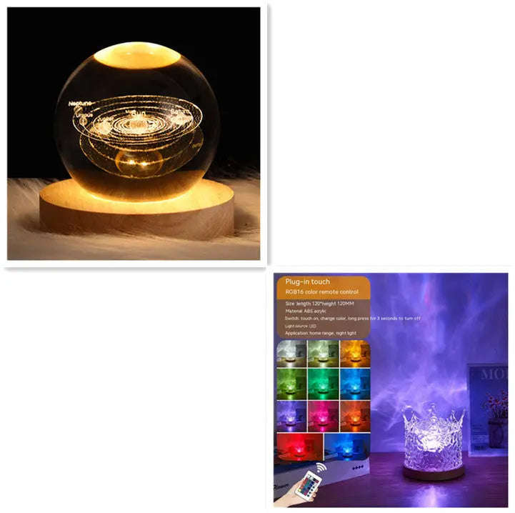 Dynamic Water Ripple Lamp Splashis 3D-light-projector 3D-lighting 3dtechnology aesthetic-lighting aesthetic-room-decor ambient-lighting ambient-room-lighting anxiety-relief apartment-decor bedroom-decor bedroom-lighting bedside-lamp