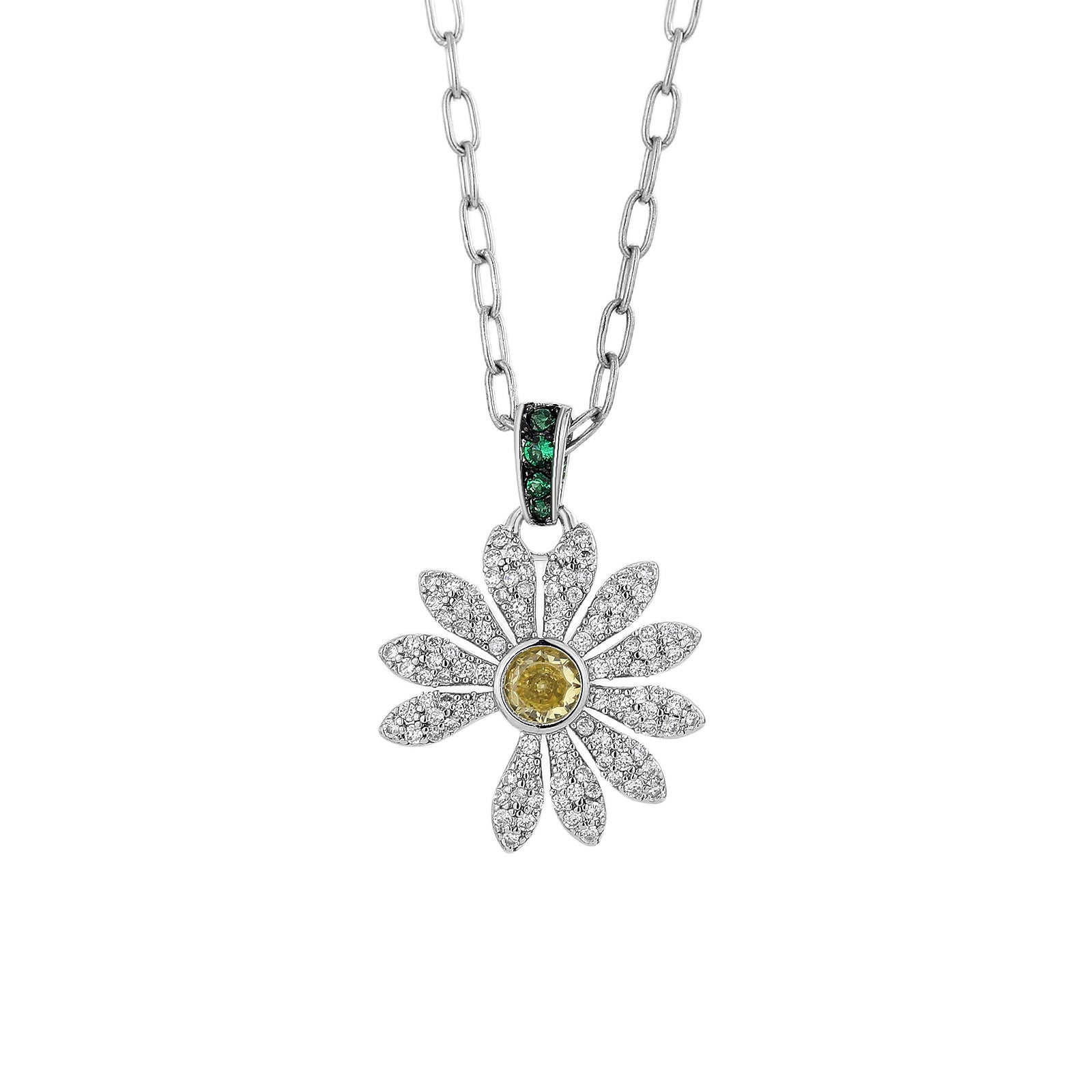 Delicate Daisy Flower Necklace - Splashis