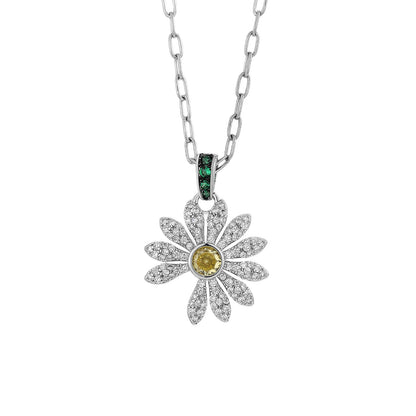 Delicate Daisy Flower Necklace - Splashis