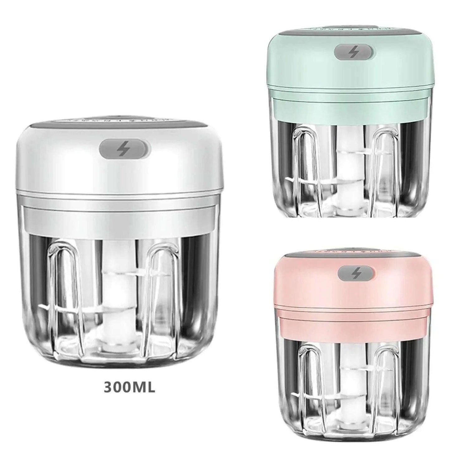 Electric Onion & Garlic Chopper Splashis 300ml-chopper 304-stainless-steel 37w-motor accessible-cooking accident-free-cooking additive-free-cooking apartment-kitchen arthritis-friendly baby-food-chopper baby-food-maker baby-food-processor