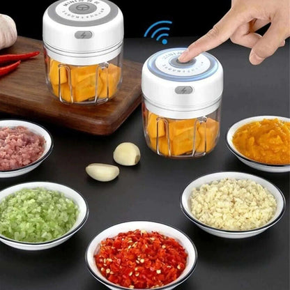 Electric Onion & Garlic Chopper Splashis 300ml-chopper 304-stainless-steel 37w-motor accessible-cooking accident-free-cooking additive-free-cooking apartment-kitchen arthritis-friendly baby-food-chopper baby-food-maker baby-food-processor