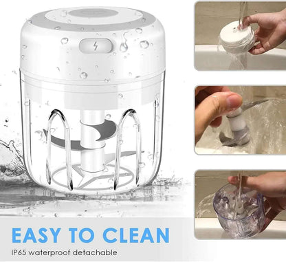 Electric Onion & Garlic Chopper Splashis 300ml-chopper 304-stainless-steel 37w-motor accessible-cooking accident-free-cooking additive-free-cooking apartment-kitchen arthritis-friendly baby-food-chopper baby-food-maker baby-food-processor