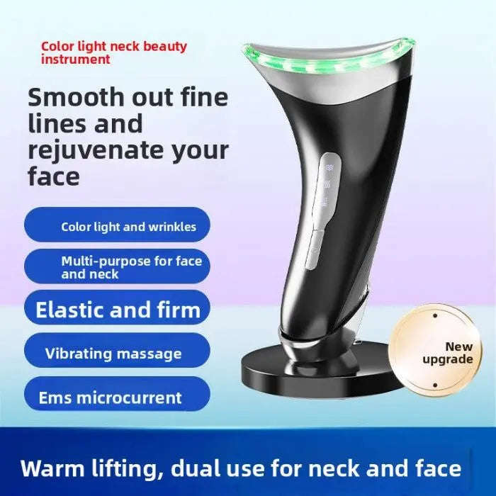EMS Neck & Face Beauty Massager Splashis affordable NuFACE alternative anti aging neck device anti wrinkle neck treatment best neck massager 2026 EMS beauty device EMS facial toning EMS microcurrent beauty EMS neck massager face and neck