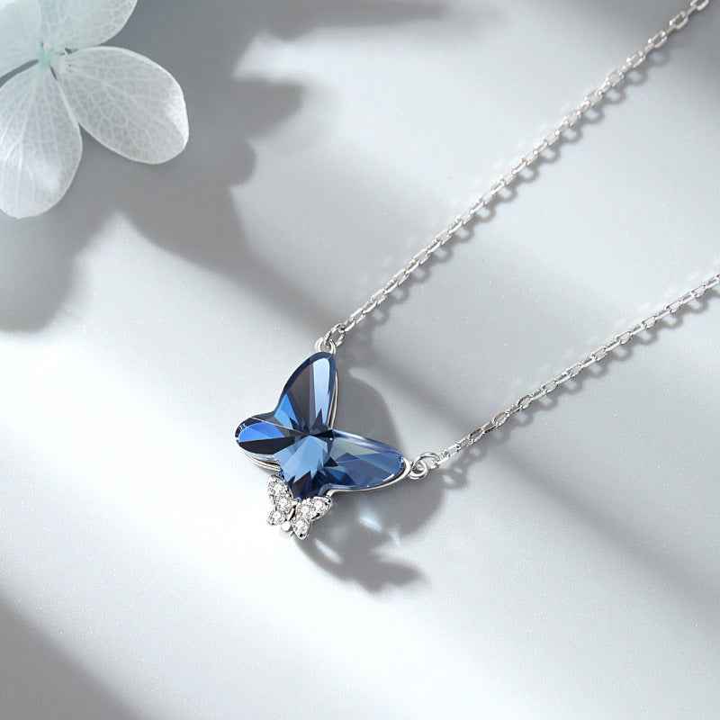 Sapphire Blue Cubic Zirconia Necklace Secondary image