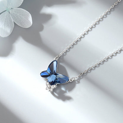 Sapphire Blue Cubic Zirconia Necklace - Splashis