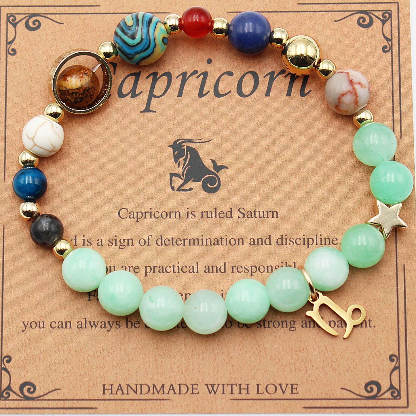 Eight Planets 12 Constellation Bracelet Morgan Stone Beaded Bracelet in various colors and styles
