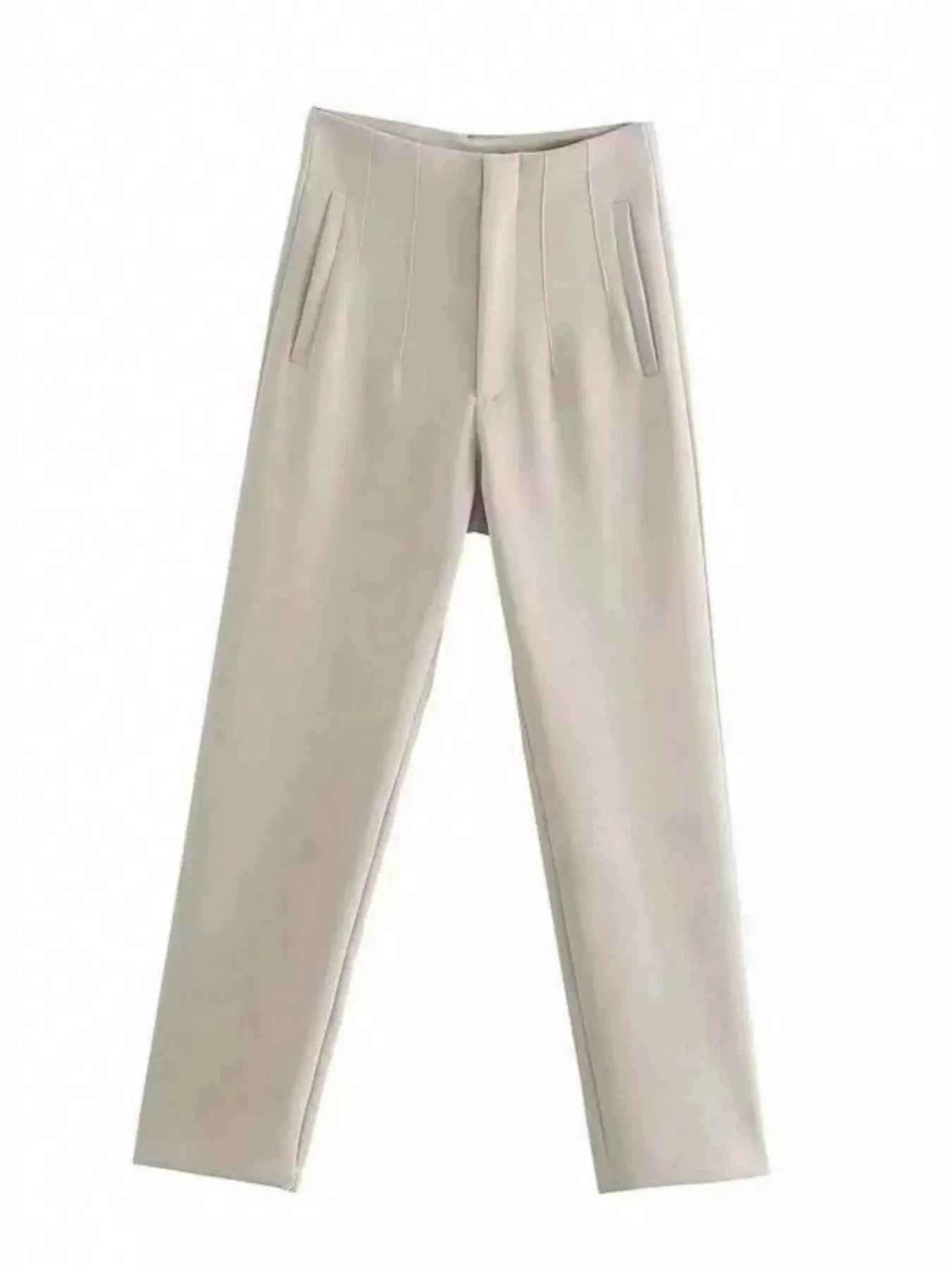High-Waisted Straight-Leg Pants for Effortless Style and Ultimate Comfort - Splashis
