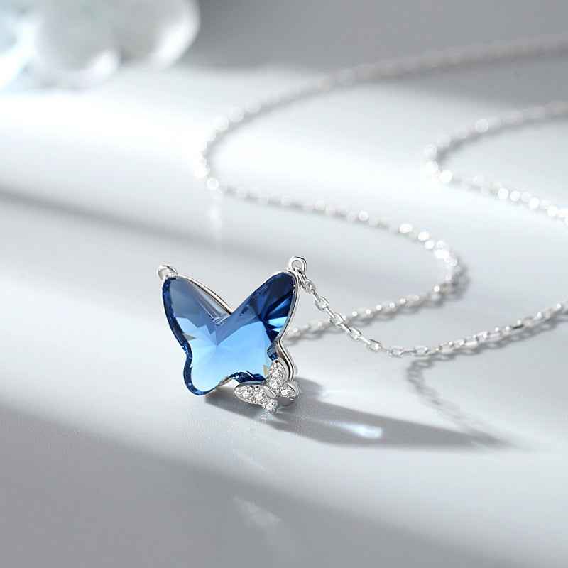 Sapphire blue cubic zirconia necklace — primary view Main image