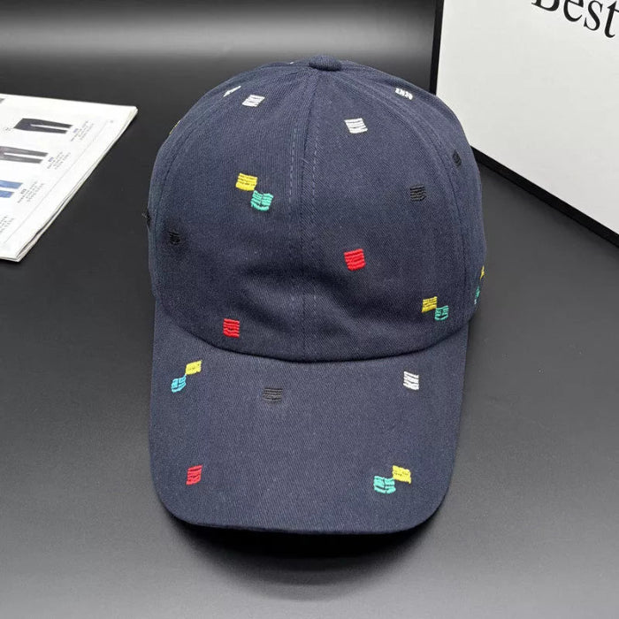 Embroidered baseball cap in navy — primary view Main image