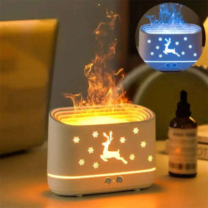 Flame Aroma Diffuser Humidifier Splashis aesthetic home decor affordable diffuser air moisturizer ambient lighting aroma diffuser aromatherapy aromatherapy for sleep aromatherapy humidifier auto shutoff diffuser autoshutoff baby room humidifier