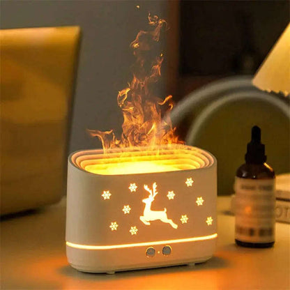 Flame Aroma Diffuser Humidifier Splashis aesthetic home decor affordable diffuser air moisturizer ambient lighting aroma diffuser aromatherapy aromatherapy for sleep aromatherapy humidifier auto shutoff diffuser autoshutoff baby room humidifier
