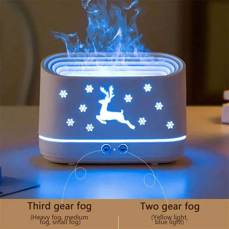 Flame Aroma Diffuser Humidifier Splashis aesthetic home decor affordable diffuser air moisturizer ambient lighting aroma diffuser aromatherapy aromatherapy for sleep aromatherapy humidifier auto shutoff diffuser autoshutoff baby room humidifier