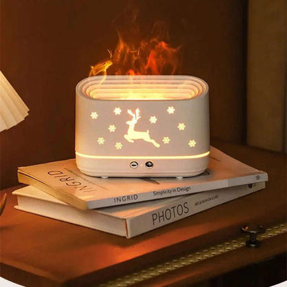 Flame Aroma Diffuser Humidifier Splashis aesthetic home decor affordable diffuser air moisturizer ambient lighting aroma diffuser aromatherapy aromatherapy for sleep aromatherapy humidifier auto shutoff diffuser autoshutoff baby room humidifier