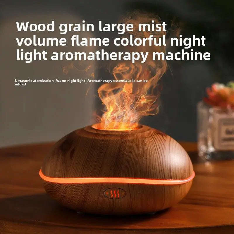 Flame Glow Ultrasonic Aroma Diffuser Splashis 3-in-1 diffuser  humidifier light ambient light ambient light humidifier anxiety relief aromatherapy aroma diffuser aromatherapy aromatherapy humidifier auto shut-off  diffuser bedroom diffuser
