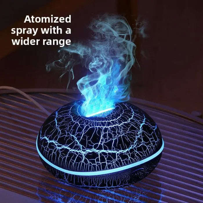 Flame Glow Ultrasonic Aroma Diffuser Splashis 3-in-1 diffuser  humidifier light ambient light ambient light humidifier anxiety relief aromatherapy aroma diffuser aromatherapy aromatherapy humidifier auto shut-off  diffuser bedroom diffuser