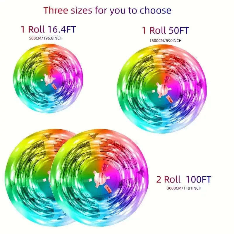 Glow Smart RGB Music LED Strip Lights Splashis 10m led strip 16 million colors 24v-led-strip 30000 hour 30000-hour-led 3535-led 5m led strip accent-lighting adhesive-led-lights aesthetic-lights affordable-smart-lights ambient-lighting