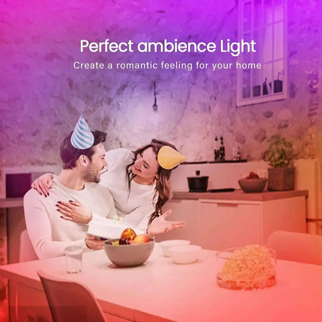 Glow Strip 50ft RGB LED Lights Splashis 16 million color led lights 16 million colors 5 star led 50000 hour led 50ft led lights accent wall lights adhesive led strip aesthetic lighting aesthetic room lights affordable led alexa compatible