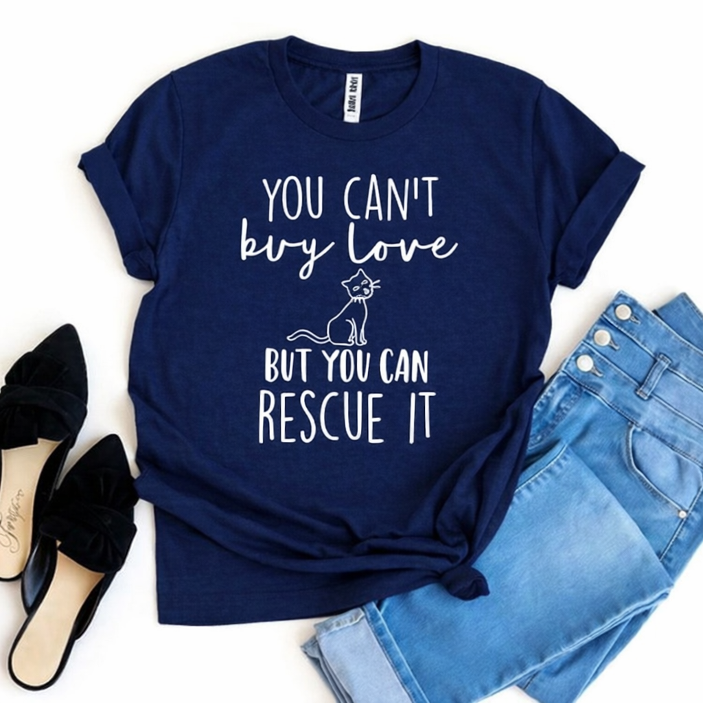 You Can’t Buy Love But You Can Rescue It T-shirt - Splashis