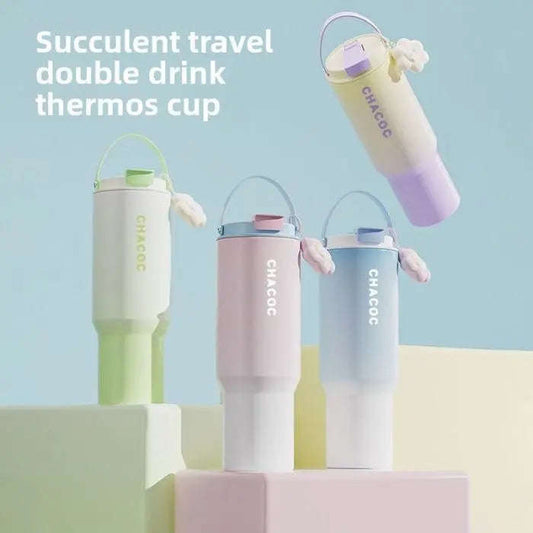 Insulated Stainless Steel Tumbler Splashis 20oz tumbler 30oz tumbler aesthetic water bottle BPA free tumbler car cup holder tumbler cute tumbler dopamine color tumbler gift for her gradient tumbler hot and cold tumbler iced coffee tumbler