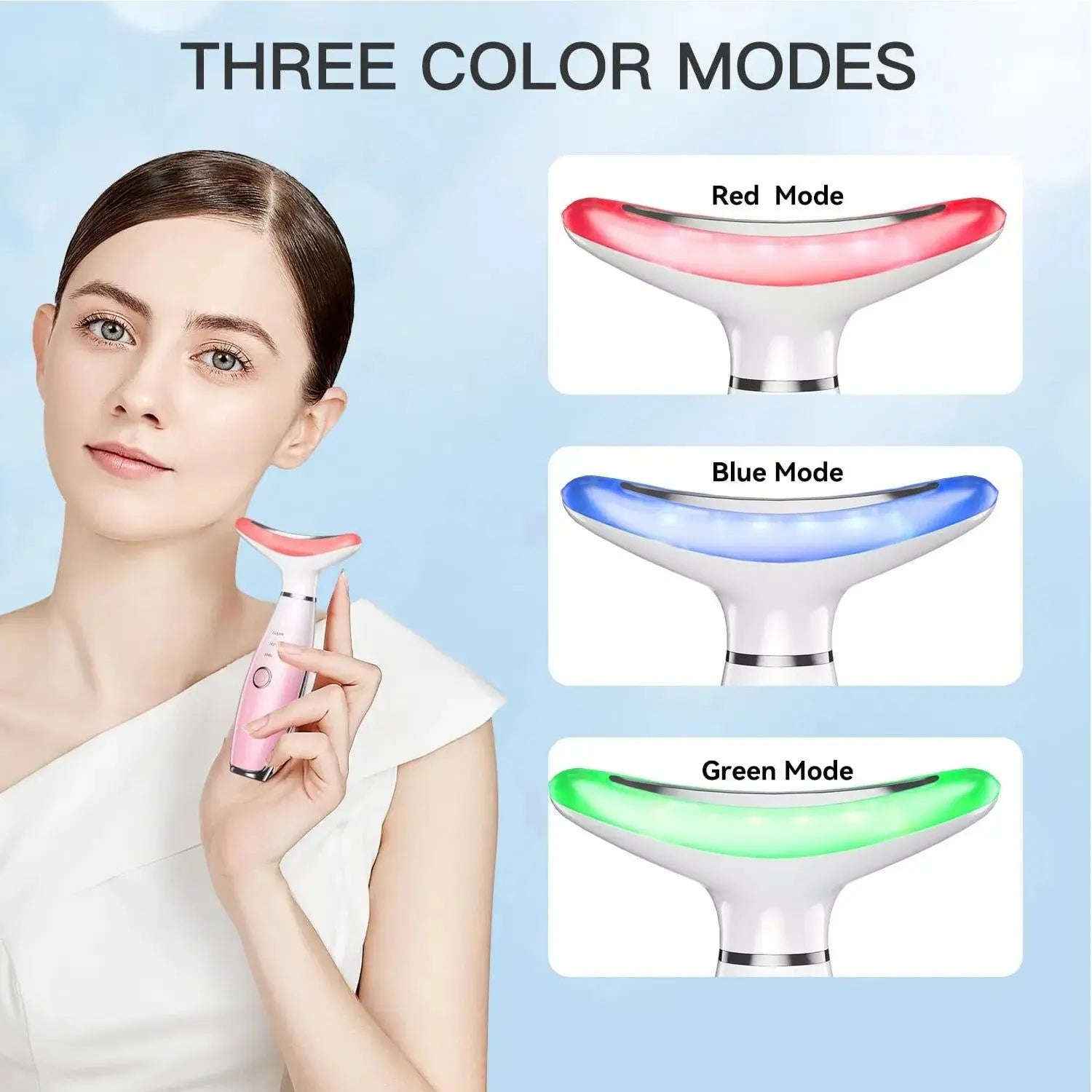 Face and neck massager with warmth — additional view 7