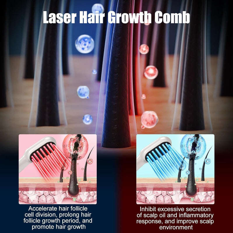 Laser scalp Therapy Comb Splashis 9-speed-massager adjustable-intensity advanced-technology affordable-luxury age-related-thinning aging-reversal alopecia-treatment anagen-activation anti-hair-loss anti-inflammatory antibacterial-therapy