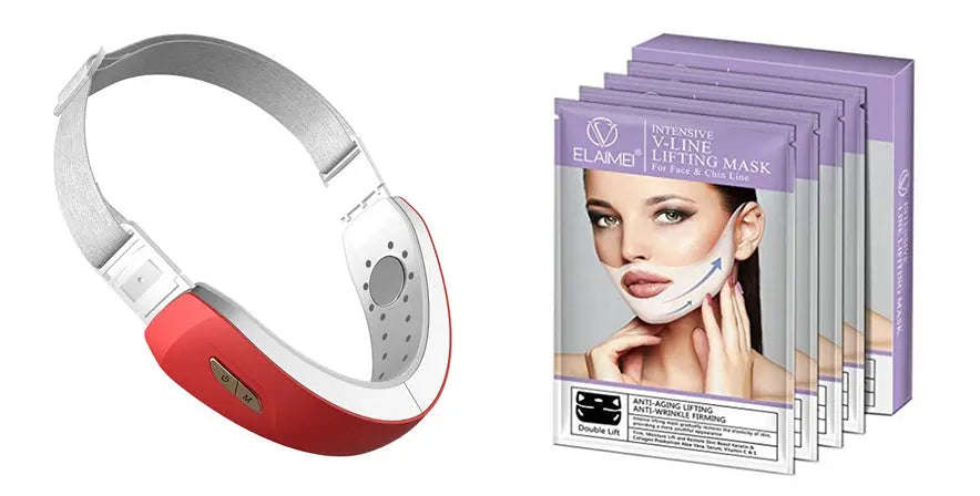 LED Photon Therapy V-shaped Splashis 30s skincare device 40s anti-aging tool 5-minute facial 5-star device 50s face lift device 60s skin tightening ABS plastic body acne light therapy acupressure face tool affordable luxury age spot reducer