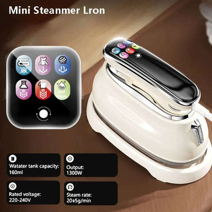 Mini Portable Garment Steamer Splashis 1300W garment steamer 2 in 1 steamer iron best travel steamer 2026 clothes steamer portable compact garment steamer foldable steamer garment steamer with dry iron handheld steamer iron mini garment steamer