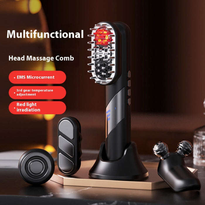 Multifunctional EMS Scalp Comb Splashis 4-in-1-hair-tool accurate acupressure-points adaptable adjustable advanced-features affordable-luxury all-in-one amazing anagen-activator anti-hair-loss anti-inflammatory-scalp at-home-therapy