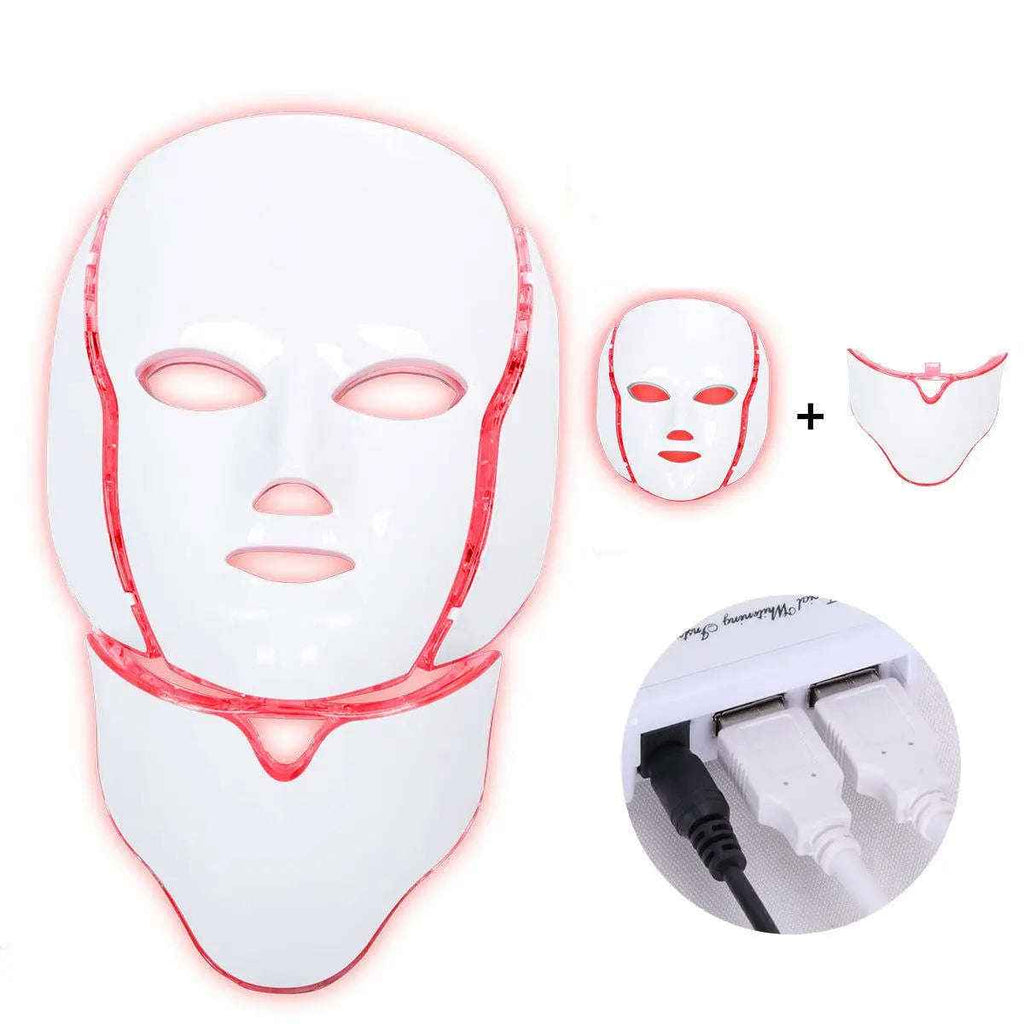 Multi-color LED face and neck light mask — additional view 3
