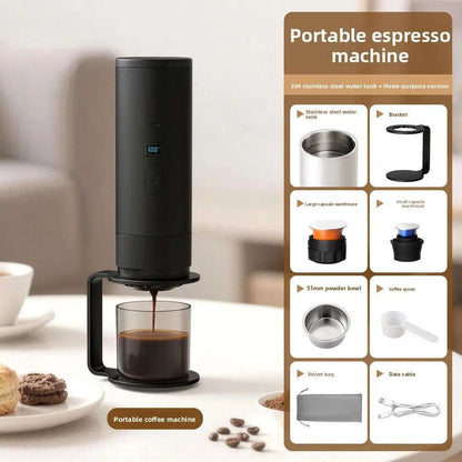 Portable Espresso Machine Splashis backpacking coffee battery powered coffee camping coffee maker capsule coffee maker cordless coffee maker digital nomad coffee espresso on the go gift for coffee lover mini espresso machine Nespresso portable