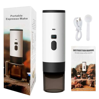 Portable Espresso Machine Splashis backpacking coffee battery powered coffee camping coffee maker capsule coffee maker cordless coffee maker digital nomad coffee espresso on the go gift for coffee lover mini espresso machine Nespresso portable