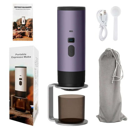 Portable Espresso Machine Splashis backpacking coffee battery powered coffee camping coffee maker capsule coffee maker cordless coffee maker digital nomad coffee espresso on the go gift for coffee lover mini espresso machine Nespresso portable