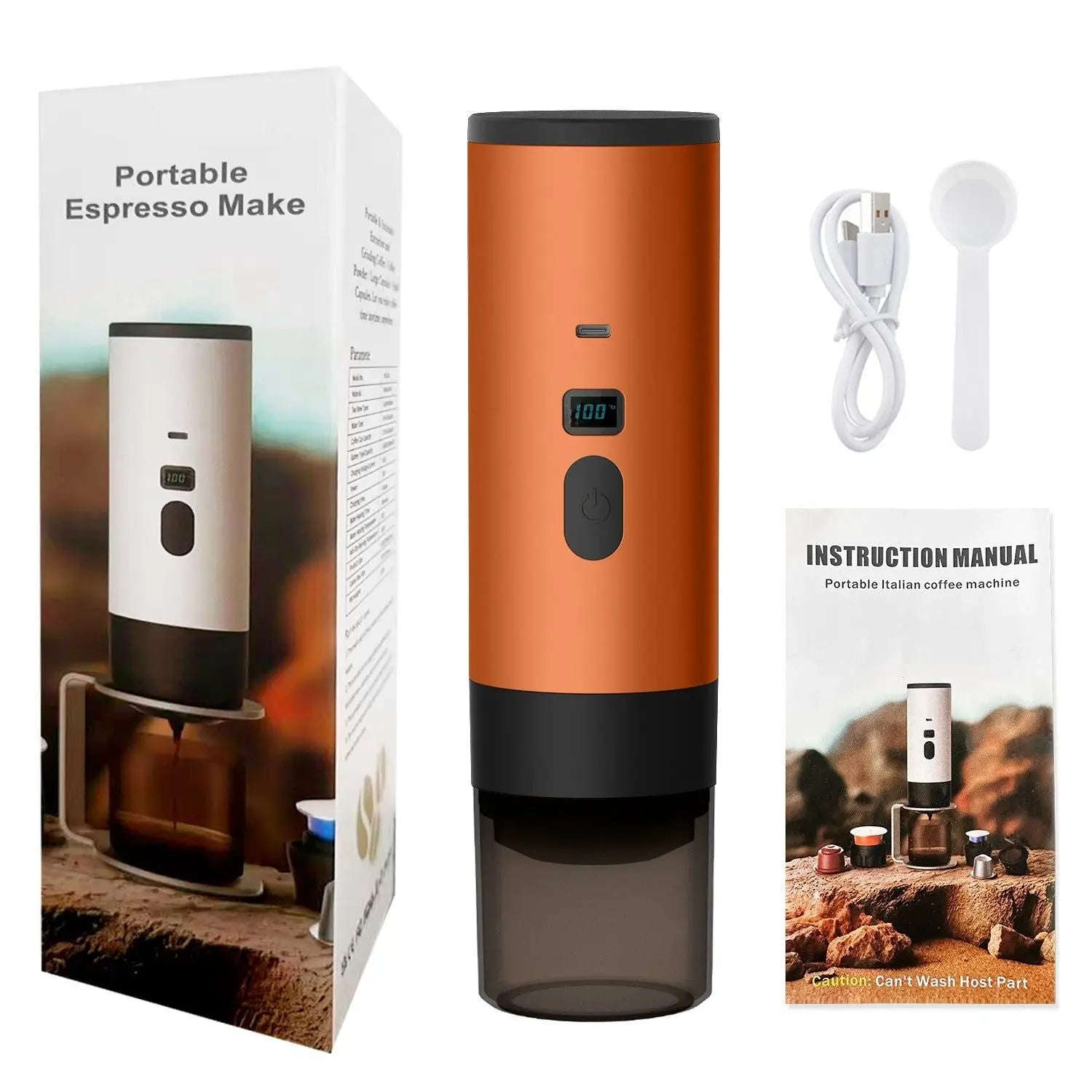 Portable Espresso Machine Splashis backpacking coffee battery powered coffee camping coffee maker capsule coffee maker cordless coffee maker digital nomad coffee espresso on the go gift for coffee lover mini espresso machine Nespresso portable