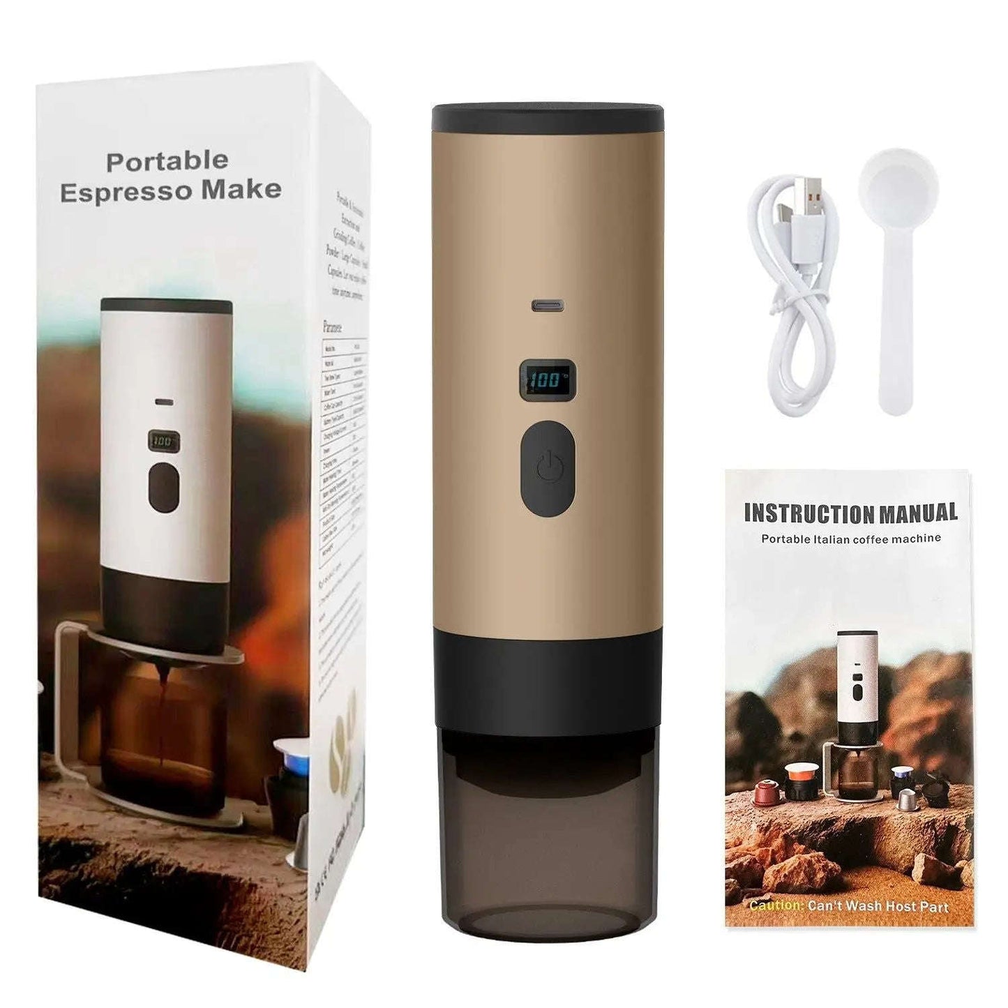 Portable Espresso Machine Splashis backpacking coffee battery powered coffee camping coffee maker capsule coffee maker cordless coffee maker digital nomad coffee espresso on the go gift for coffee lover mini espresso machine Nespresso portable