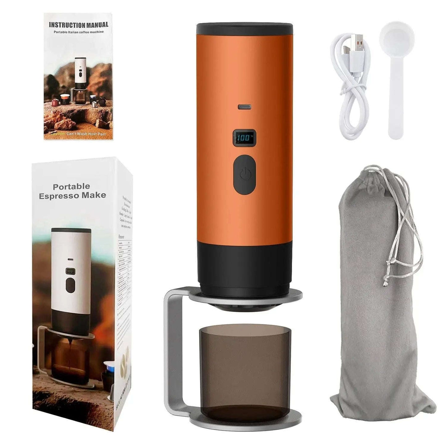 Portable Espresso Machine Splashis backpacking coffee battery powered coffee camping coffee maker capsule coffee maker cordless coffee maker digital nomad coffee espresso on the go gift for coffee lover mini espresso machine Nespresso portable