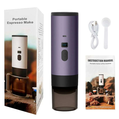 Portable Espresso Machine Splashis backpacking coffee battery powered coffee camping coffee maker capsule coffee maker cordless coffee maker digital nomad coffee espresso on the go gift for coffee lover mini espresso machine Nespresso portable