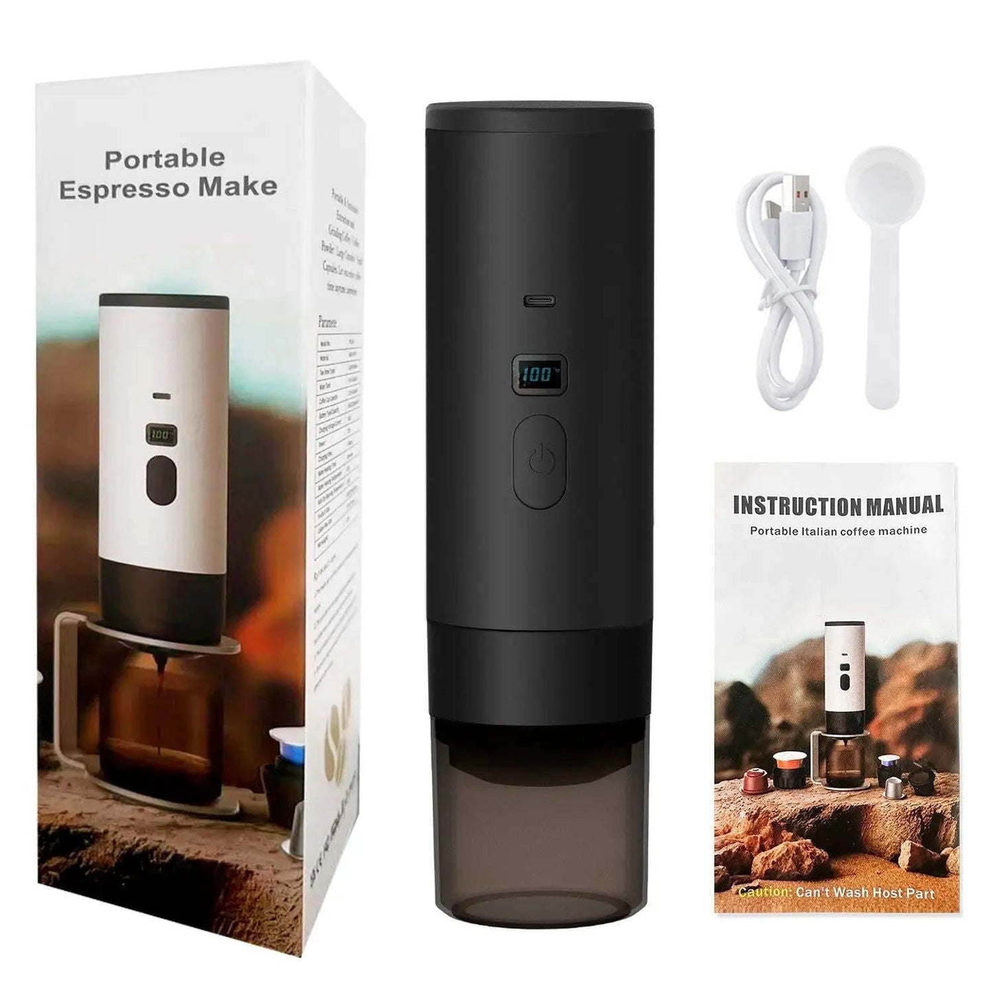 Portable Espresso Machine Splashis backpacking coffee battery powered coffee camping coffee maker capsule coffee maker cordless coffee maker digital nomad coffee espresso on the go gift for coffee lover mini espresso machine Nespresso portable