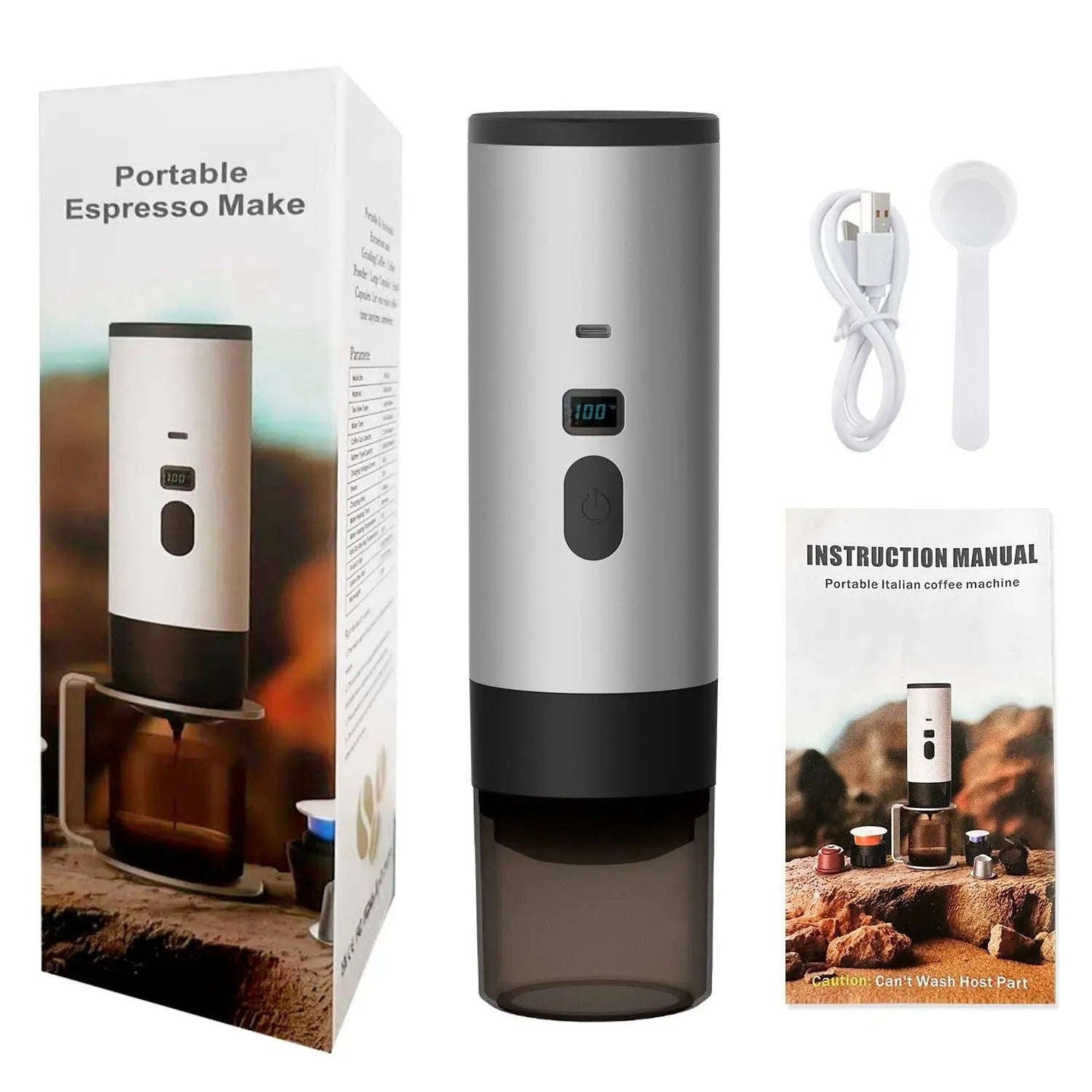 Portable Espresso Machine Splashis backpacking coffee battery powered coffee camping coffee maker capsule coffee maker cordless coffee maker digital nomad coffee espresso on the go gift for coffee lover mini espresso machine Nespresso portable