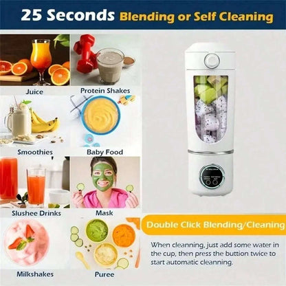 Portable Smoothie Blender - 700ML Splashis affordable luxury baby food maker battery powered blender beach accessories beach blender blender bottle camping blender compact blender compact kitchen cordless blender detox diet accessories dorm