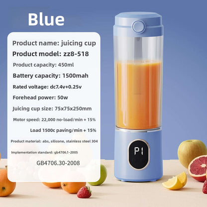 Portable Smoothie Blender Splashis 12 blade blender 18000 RPM battery powered blender blender cordless blender handheld blender juice blender shake maker blender USB rechargeable camping blender convenient blending convenient blending fresh