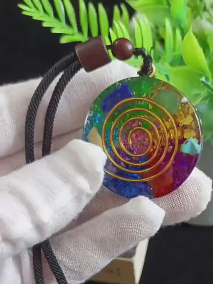 7 Chakra Orgone Pendant Necklace