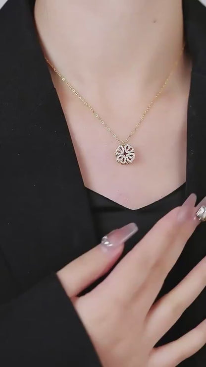 Four-Leaf Clover Heart Necklace