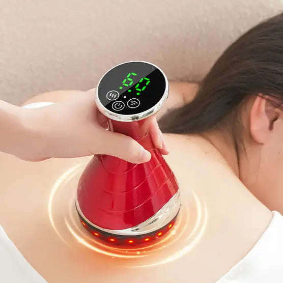 Red Light Therapy Massager Splashis 3000mAh massager ABS massager acupressure massage tool adjustable heat massager affordable red light therapy anti-inflammatory device at home massage athlete massager athletic recovery tool back massager best
