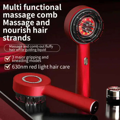 Red Light Therapy Scalp Massager Splashis 2024 hair trends 5W massager ABS PC silicone affordable red light therapy alopecia androgenetic alopecia anti-hair loss bathroom accessories beauty device beauty tech bedtime routine best scalp massager