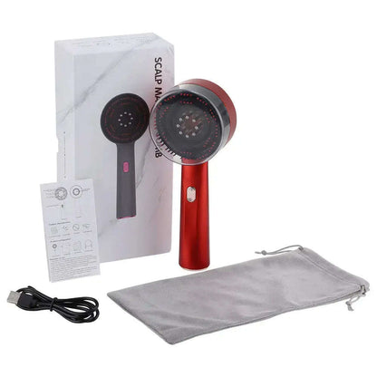 Red Light Therapy Scalp Massager Splashis 2024 hair trends 5W massager ABS PC silicone affordable red light therapy alopecia androgenetic alopecia anti-hair loss bathroom accessories beauty device beauty tech bedtime routine best scalp massager