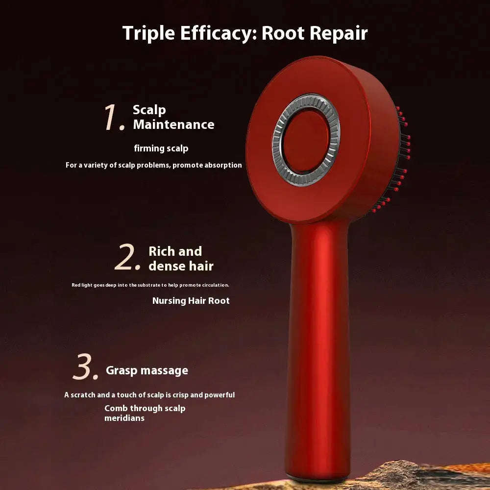 Red Light Therapy Scalp Massager Splashis 2024 hair trends 5W massager ABS PC silicone affordable red light therapy alopecia androgenetic alopecia anti-hair loss bathroom accessories beauty device beauty tech bedtime routine best scalp massager