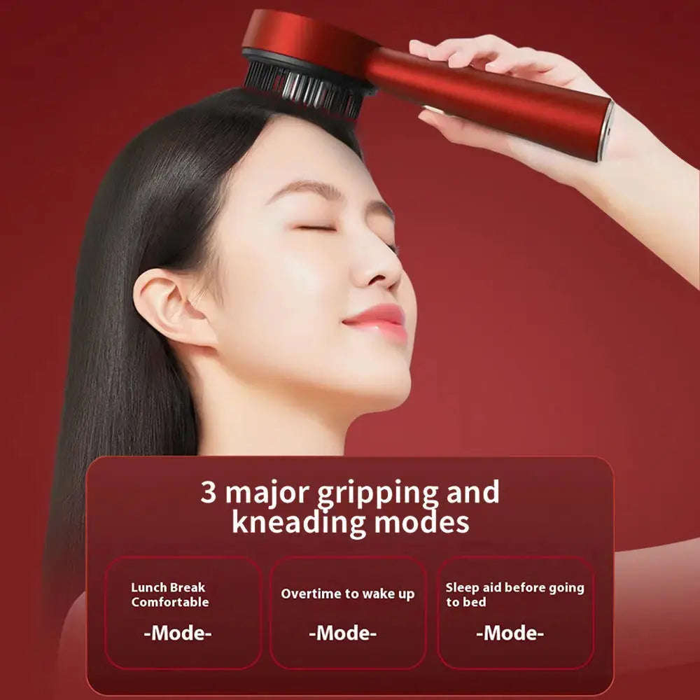 Red Light Therapy Scalp Massager Splashis 2024 hair trends 5W massager ABS PC silicone affordable red light therapy alopecia androgenetic alopecia anti-hair loss bathroom accessories beauty device beauty tech bedtime routine best scalp massager