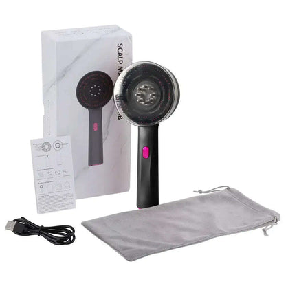 Red Light Therapy Scalp Massager Splashis 2024 hair trends 5W massager ABS PC silicone affordable red light therapy alopecia androgenetic alopecia anti-hair loss bathroom accessories beauty device beauty tech bedtime routine best scalp massager